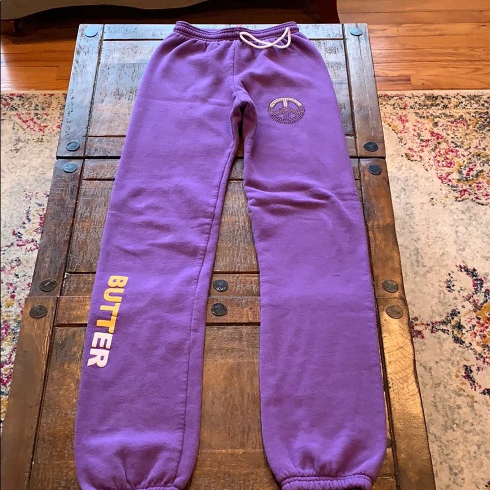 Juniors Purple butter joggers size small size xs